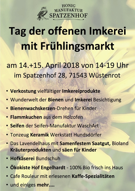 Gläserne Imkerei mit Frühlingsmarkt